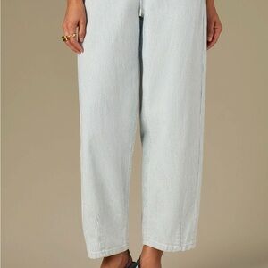 Relaxed Wide-Leg Pants in Light Blue
